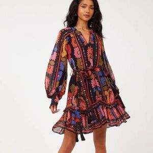FARM Rio Colorful Floral Mini Dress